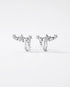 Starlit Curve Ear Cuffs -  Silver Earrings by BLINGLANE