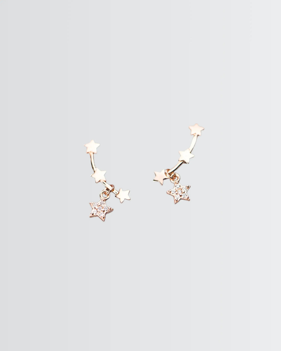 Starlite Minimal Studs -  Silver Earrings by BLINGLANE