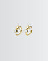 Starry Shine Mini Hoops -  Silver Earrings by BLINGLANE