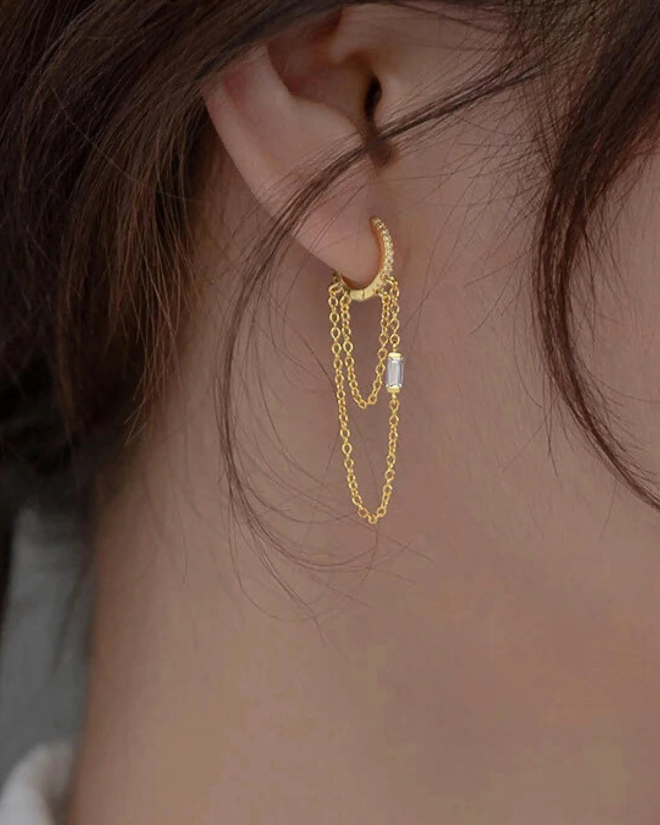 Statement Swing Earrings -  Silver Earrings by BLINGLANE