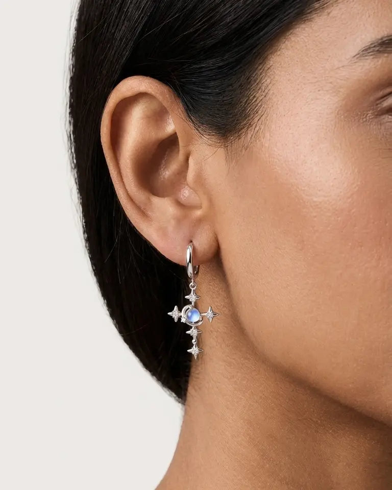 Stellar Soul Elite Earrings -  Silver Earrings by BLINGLANE