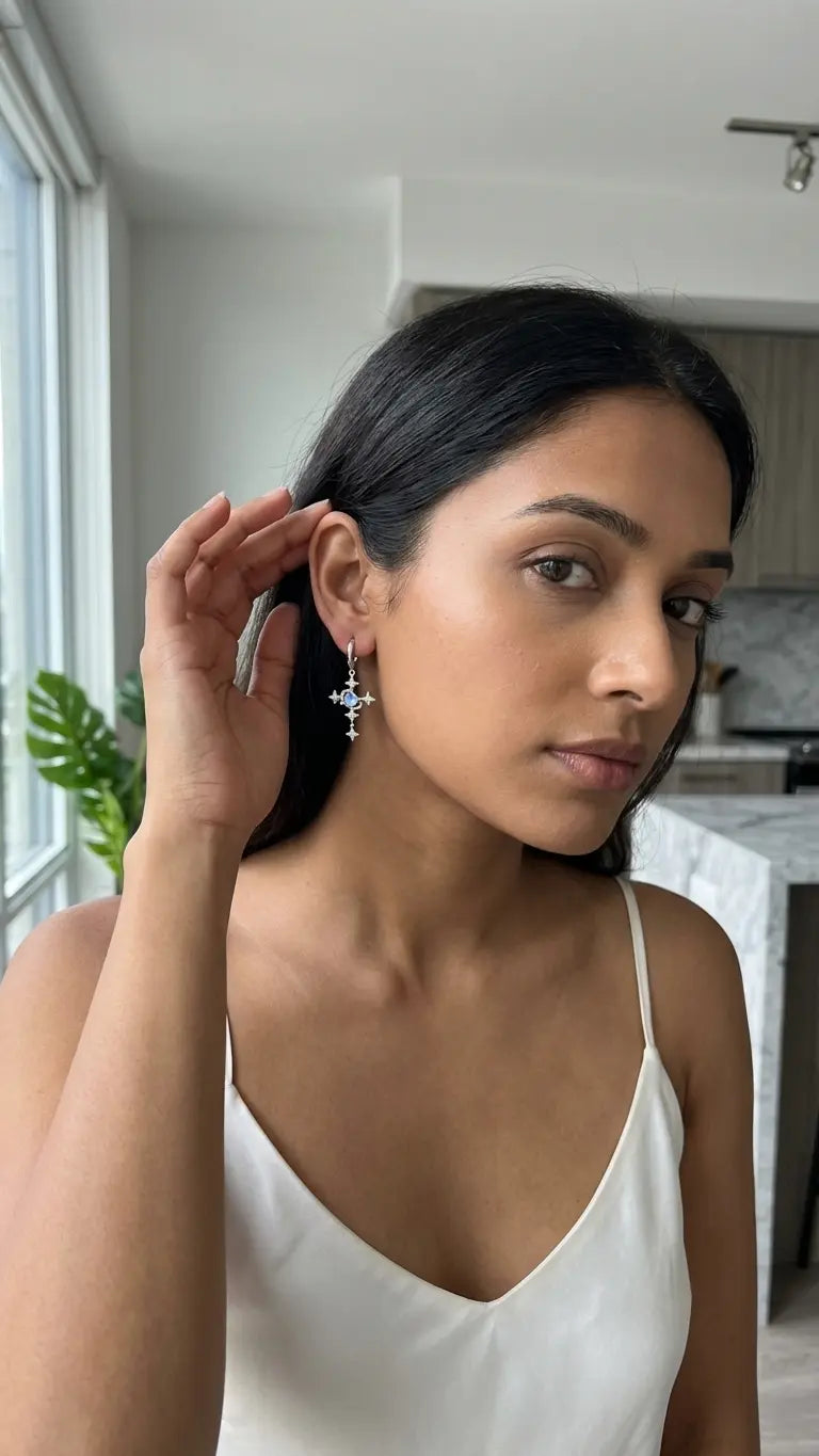 Stellar Soul Elite Earrings -  Silver Earrings by BLINGLANE