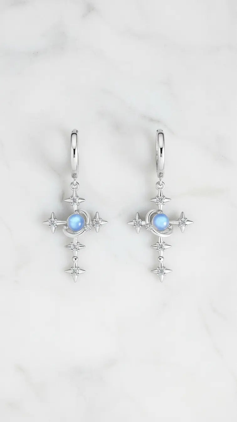 Stellar Soul Elite Earrings -  Silver Earrings by BLINGLANE
