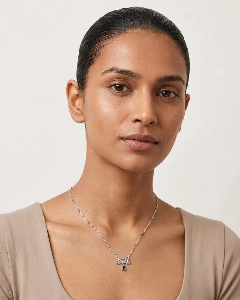 Stronger Side By Side Couple Necklace -  Silver Necklace by BLINGLANE