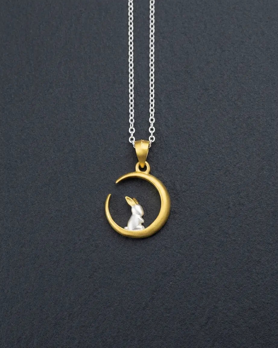 The Lucky Hopper Minimal Necklace -  Silver Necklace by BLINGLANE