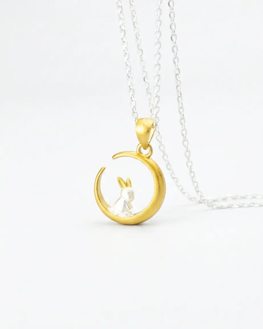 The Lucky Hopper Minimal Necklace -  Silver Necklace by BLINGLANE