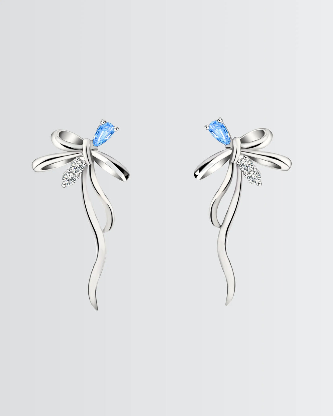 The Silk Twist Earrings - Silver Earrings by BLINGLANE