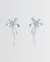 The Silk Twist Earrings -  Silver Earrings by BLINGLANE