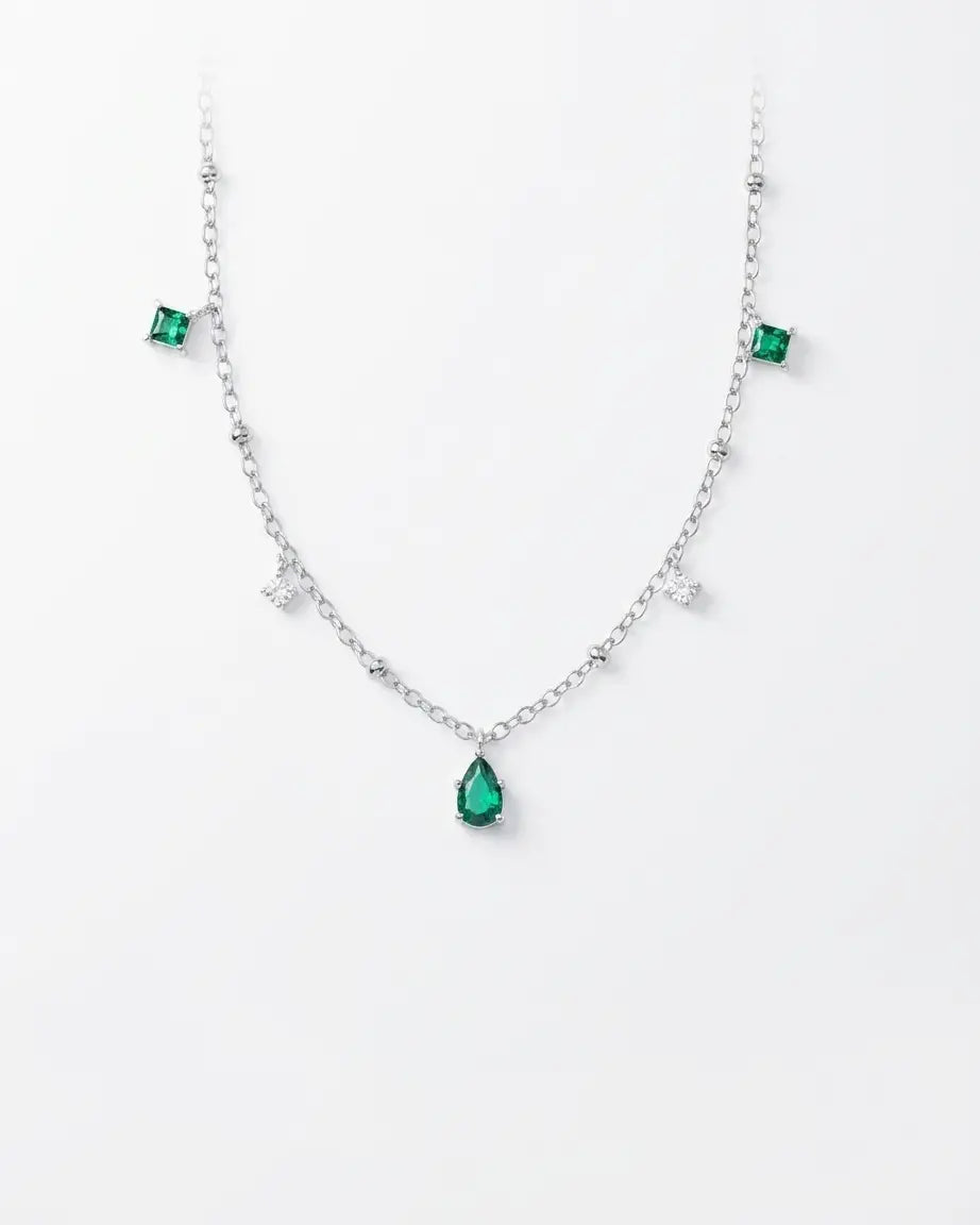 The Silken Edge Minimal Necklace -  Silver Necklace by BLINGLANE
