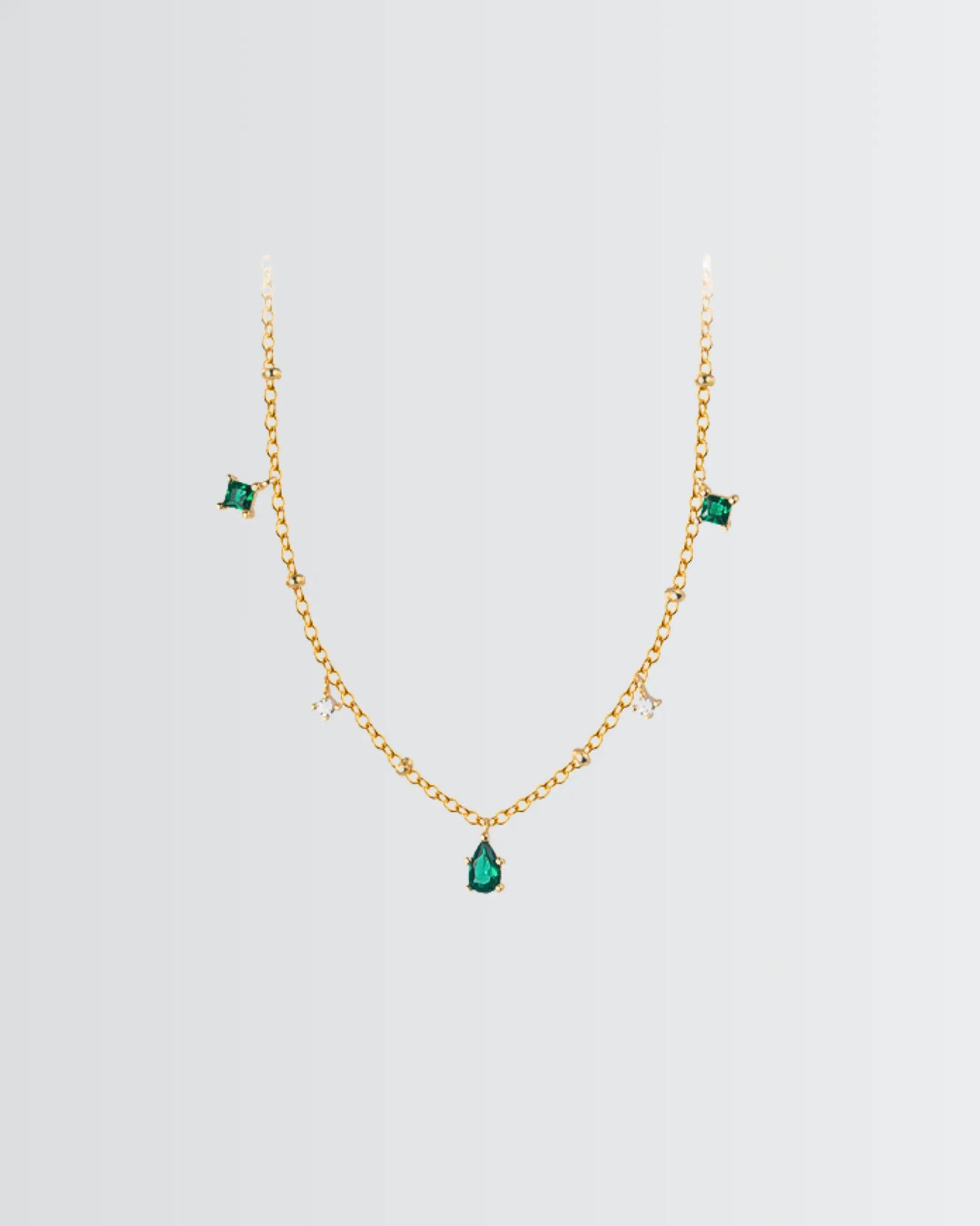 The Silken Edge Minimal Necklace -  Silver Necklace by BLINGLANE