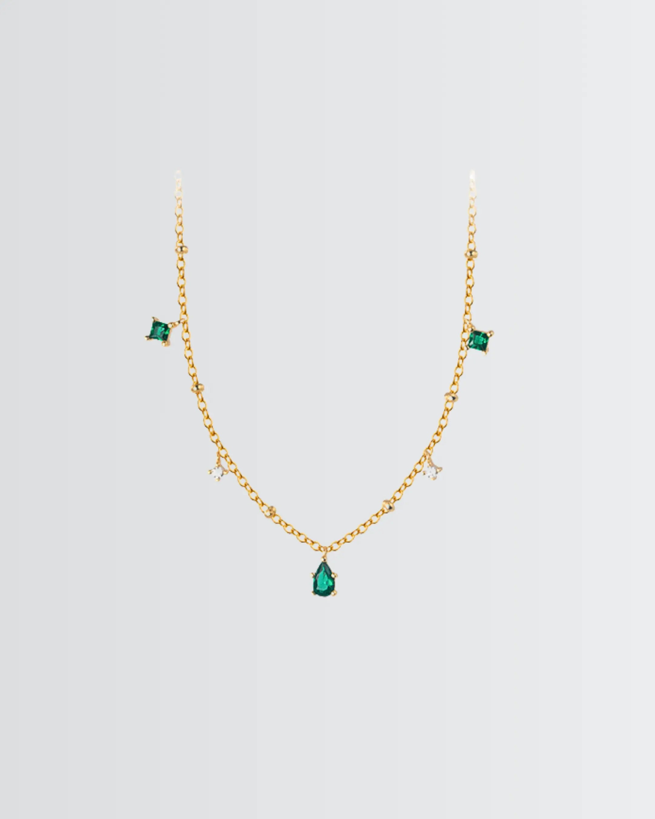 The Silken Edge Minimal Necklace -  Silver Necklace by BLINGLANE