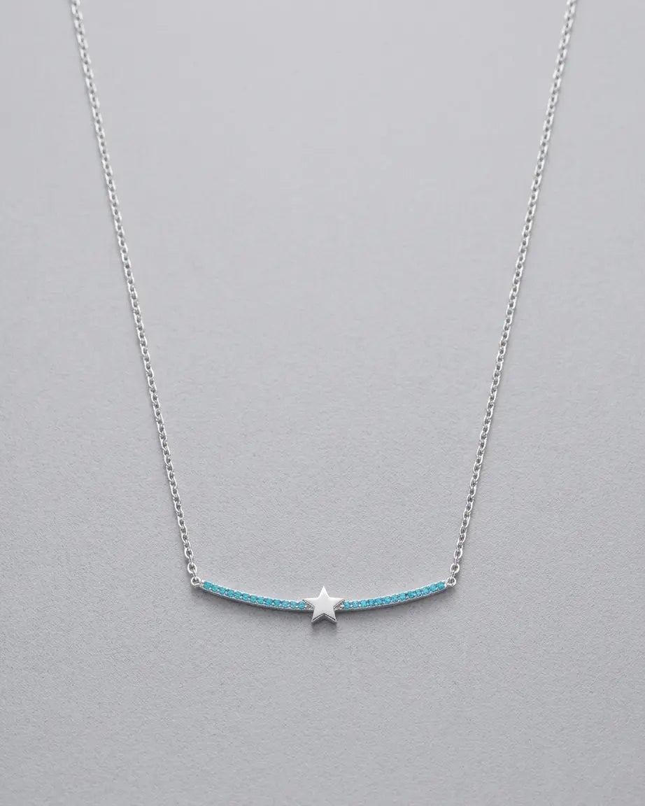 The Sweet Star Bling Necklace - Silver Necklace by BLINGLANE