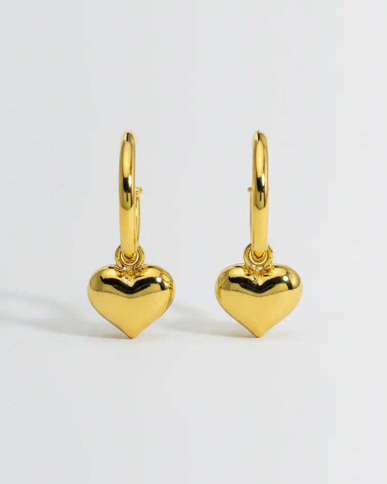 Too Bold To Break Heart Earrings -  Silver Earrings by BLINGLANE