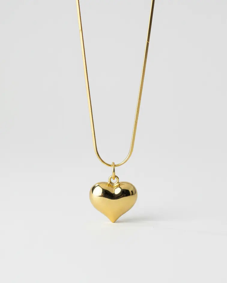 Too Bold To Break Heart Necklace -  Silver Necklace by BLINGLANE