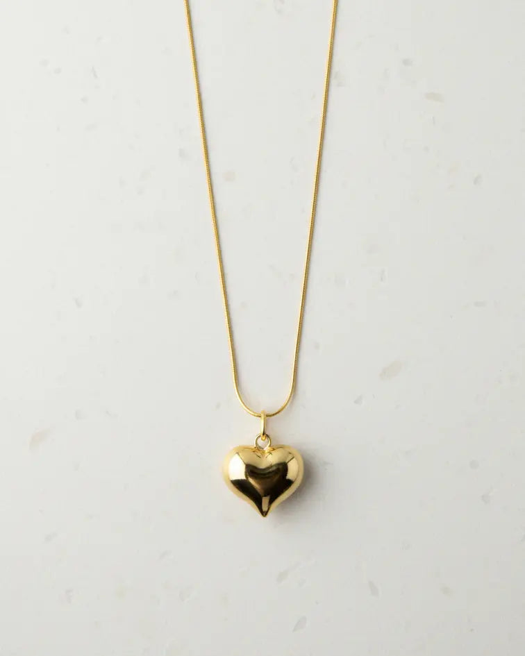 Too Bold To Break Heart Necklace -  Silver Necklace by BLINGLANE