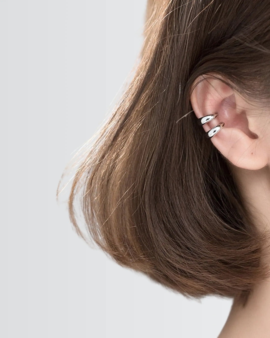 Twilight Hug Ear Cuffs -  Silver Earrings by BLINGLANE