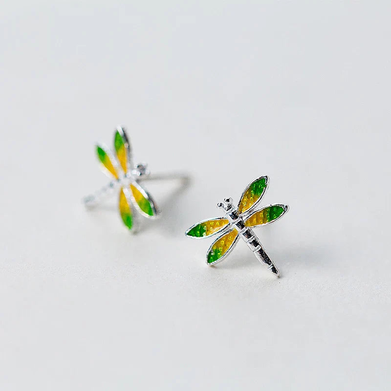 Glazing Dragonfly Mini Studs - Blinglane