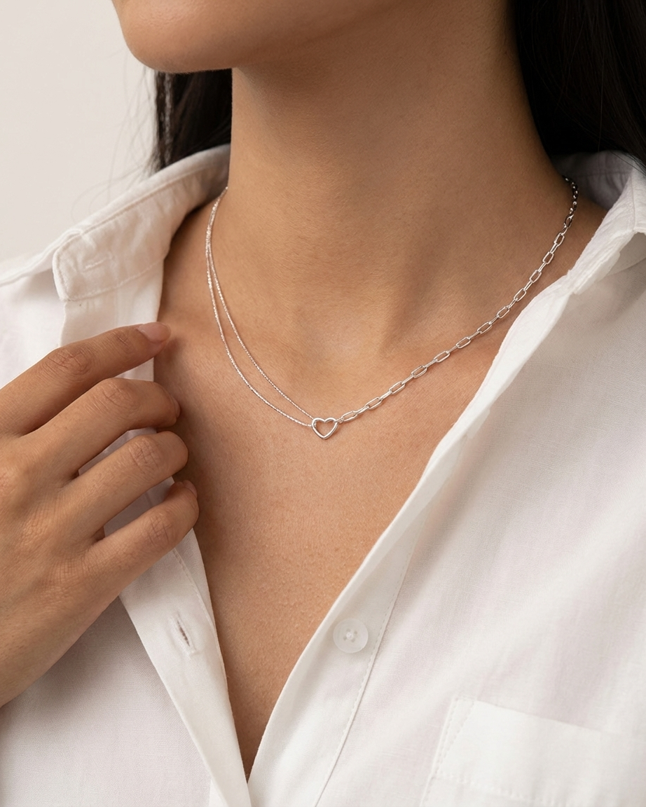 Charmed by Your Heart Necklace