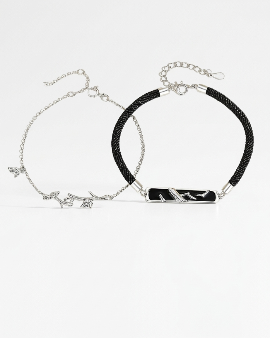Branching Together Couple Bracelet