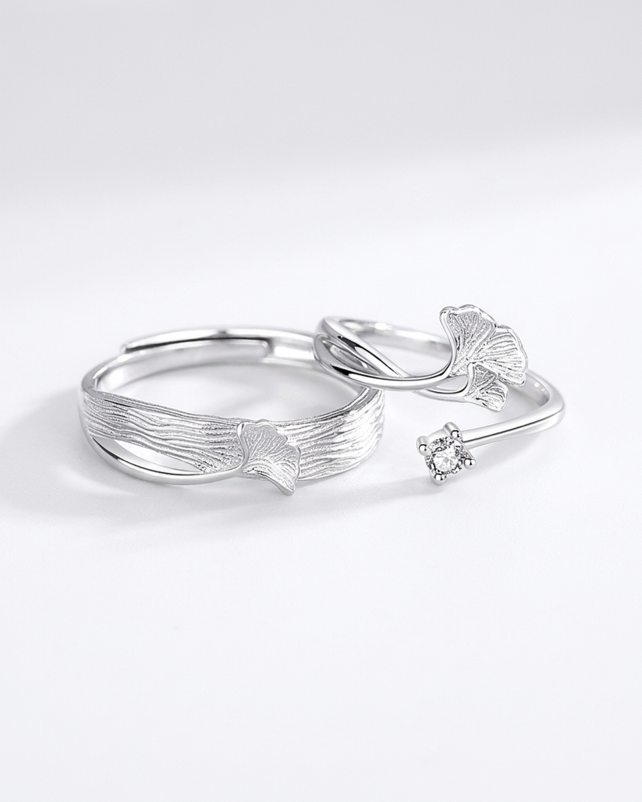 Timeless Leaves Love Bands