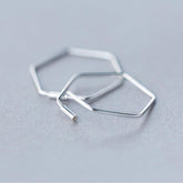 Schematic Hexagon Hoops - Blinglane